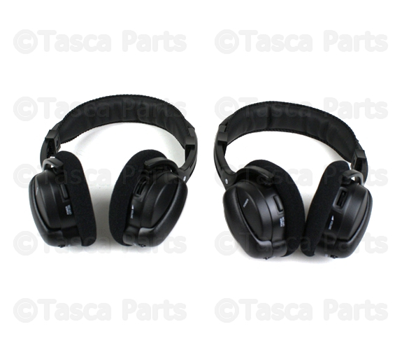 5064037AA - Mopar Accessories - Component Parts: Wireless Headphones for Chrysler: 300, Aspen, Pacifica, Town &amp; Country, Voyager | Dodge: Caliber, Caravan, Charger, Durango, Grand Caravan, Journey, Magnum, Nitro, Ram 1500, Ram 2500, Ram 3500 | Jeep: Commander, Compass, Grand Cherokee, Liberty, Patriot | Ram: 1500 Image