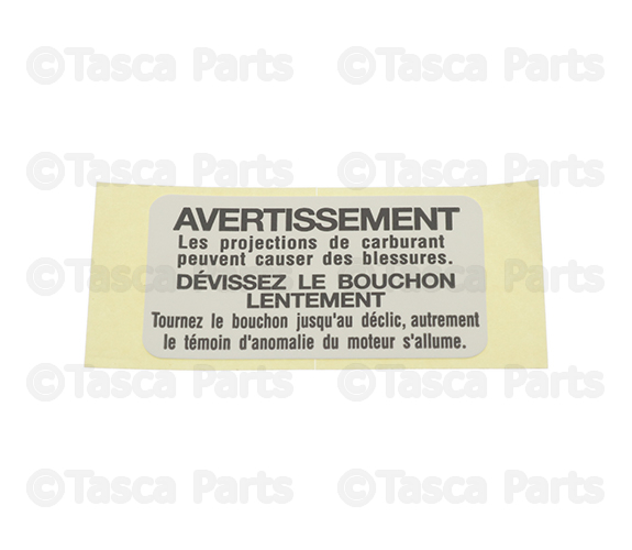 FE0269D61 - Body: Fuel Information Label for Mazda: 2, 3, 5, 6, CX-3, CX-30, CX-5, CX-50, CX-70, CX-9, MX-5 Miata Image