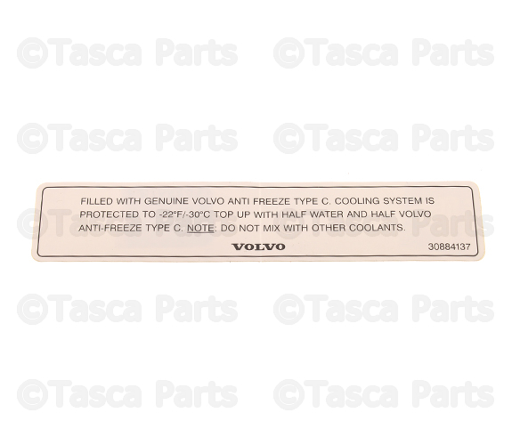 30884137 - Body: Caution Label for Volvo Image
