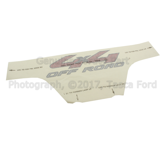 8C3Z9925622DA - Body: Decal for Ford: F-250 Super Duty, F-350 Super Duty, F-450 Super Duty Image