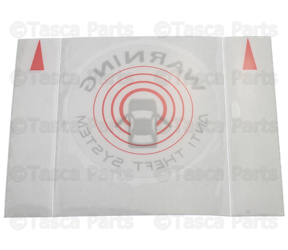 EC0166201 - Body: Anti-theft Label for Mazda: 3, 5, 6, 626, 929, CX-3, CX-5, CX-7, CX-9, Millenia, MPV, MX-5 Miata, MX-6, RX-7, RX-8, Tribute Image