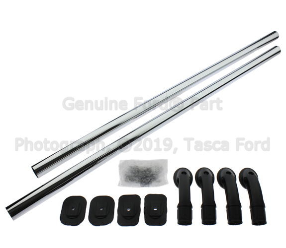 VFL3Z9955200C - Exterior: Bed Rails, Chrome With Black End Caps for Ford: F-150 Image