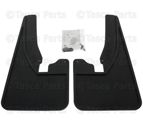 82216222AA - Exterior Accessories: Front Heavy Duty Rubber Splash Guards, For Vehicles With Fender Flares for Dodge: Ram 1500, Ram 2500, Ram 3500 | Ram: 1500, 1500 Classic, 2500, 3500 Image