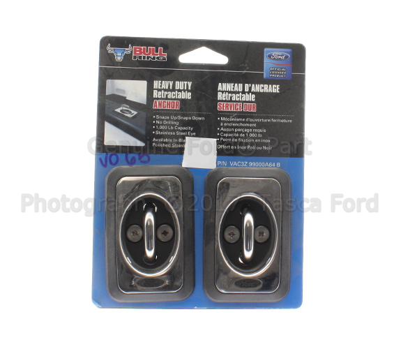 VAC3Z99000A64B - Exterior: Bed Hooks, Polished Ss (Set Of 2) for Ford: E-350 Super Duty, E-450 Super Duty, F-150, F-250 Super Duty, F-350 Super Duty, F-450 Super Duty, F-550 Super Duty, Ranger Image