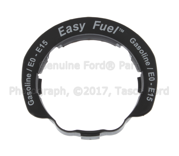 AU5Z9K072A - Fuel System: Plug Bezel for Ford: Edge, Escape, Explorer, F-150, Fiesta, Flex, Focus, Fusion, Police Interceptor Sedan, Police Interceptor Utility, Special Service Police Sedan, Taurus | Lincoln: MKS, MKT, MKX, MKZ, Navigator | Mercury: Mariner, Milan Image