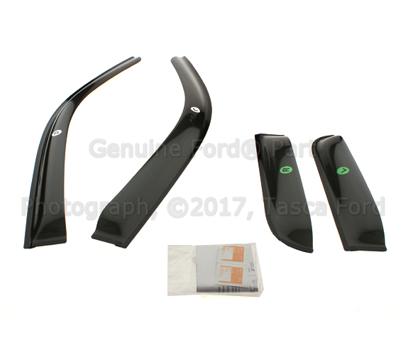 VGL3Z18246D - Exterior: Side Window Deflectors - Supercab for Ford: F-150, F-150 Heritage Image