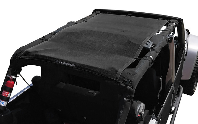 JKU4FB - : Alien Sunshade Jeep Wrangler JKU4FB Shade Provides UV Protection for Your 4-Door JKU (2007-2017) for Alien Sunshade Image