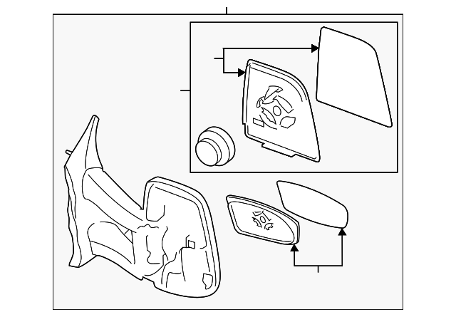 CK4Z17682FB - : Door Mirror for Ford Image