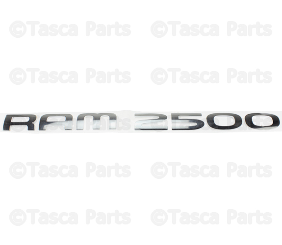 55077331AB - Exterior Ornamentation: Ram 2500 Nameplate for Dodge: Ram 1500, Ram 2500, Sprinter 2500, Sprinter 3500 | Ram: 1500 Image