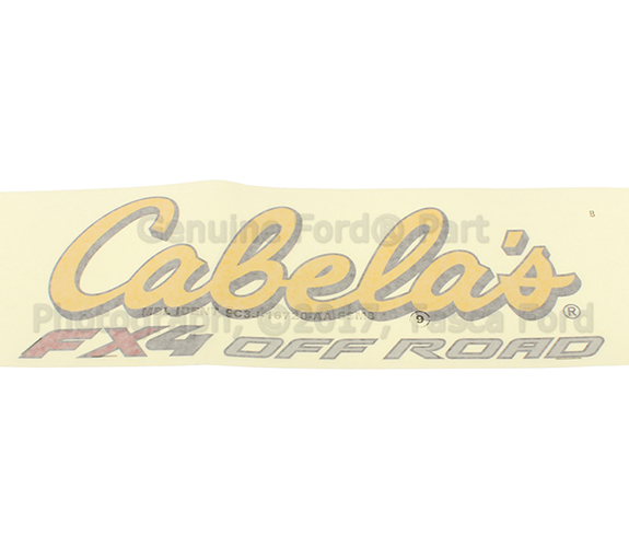 9C3Z9925622B - Body: Decal for Ford: F-250 Super Duty, F-350 Super Duty, F-450 Super Duty Image