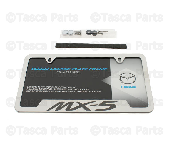 83D12 - Exterior: License Plate Frame, Mx-5 Logo for Mazda: MX-5 Miata Image