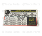 TK8069014A - : Tire Information Label for Mazda Image