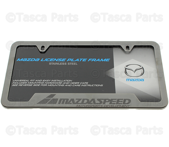 83Z35 - Exterior: License Plate Frame, Mazdaspeed for Mazda: 2, 3, 5, 6, CX-3, CX-5, CX-7, CX-9, MPV, MX-5 Miata, RX-8, Tribute Image