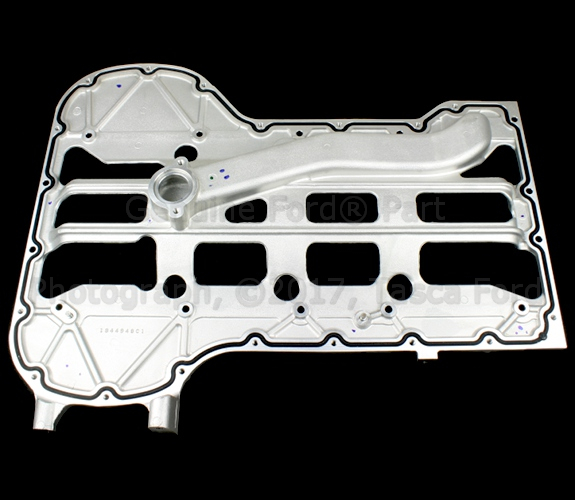 4C2Z6675BA - Engine: Upper Oil Pan for Ford: E-350 Club Wagon, E-350 Super Duty, E-450 Super Duty Image