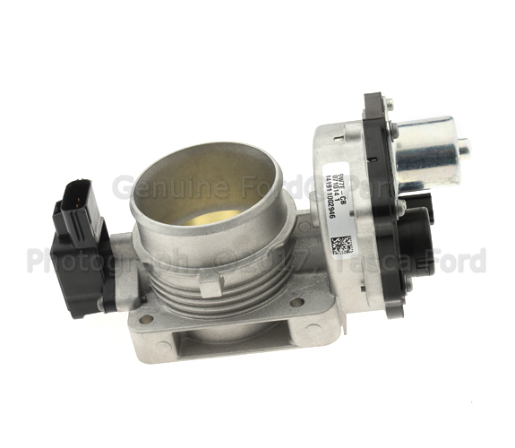 9W7Z9E926A - Fuel System: Throttle Body for Ford: Crown Victoria, E-150, E-150 Club Wagon, E-250, E-350 Super Duty, E-450 Super Duty, Explorer, Explorer Sport Trac, F-150, F-150 Heritage, Mustang | Lincoln: LS, Town Car, Zephyr | Mercury: Grand Marquis, Mountaineer Image