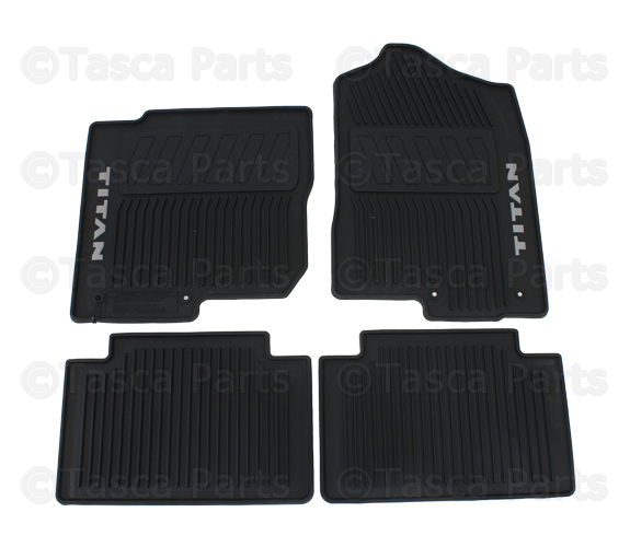 999E1W5000 - : All-Season Floor Mats (Rubber / 4-piece / Black) for Nissan Image