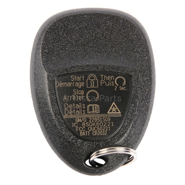 22951509 - Electrical: Transmitter for Cadillac: Escalade, Escalade ESV, Escalade EXT | Chevrolet: Avalanche, Silverado 1500, Suburban 1500, Suburban 2500, Tahoe | GMC: Sierra 1500, Sierra 2500 HD, Yukon, Yukon XL 1500, Yukon XL 2500 Image