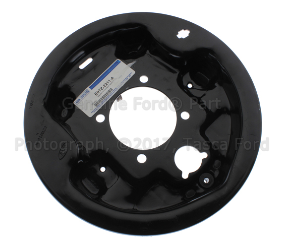 E9TZ2211A - Brakes: Backing Plate for Ford: E-350 Club Wagon, E-350 Econoline, E-350 Econoline Club Wagon, E-350 Super Duty, Econoline Super Duty, F-250, F-250 HD, F-350 Image
