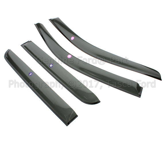 VGL3Z18246E - Exterior: Side Window Deflectors - Supercrew for Ford: F-150, F-150 Heritage Image