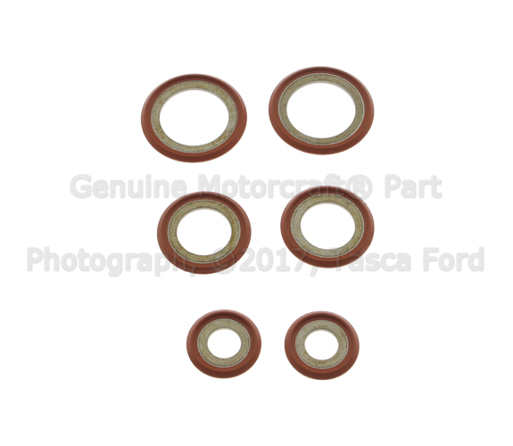 DS7Z19B596A - HVAC: AC Line O-Ring for Ford: Bronco, Bronco Sport, C-Max, E-Transit, EcoSport, Edge, Escape, Expedition, Explorer, F-150, F-150 Lightning, F-250 Super Duty, F-350 Super Duty, F-450 Super Duty, F-550 Super Duty, Fiesta, Flex, Focus, Fusion, Maverick, Mustang, Mustang Mach-E, Police Interceptor Sedan, Police Interceptor Utility, Police Responder Hybrid, Ranger, Special Service Police Sedan, SSV Plug-In Hybrid, Taurus, Transit Connect, Transit-150, Transit-250, Transit-350, Transit-350 HD | Lincoln: Aviator, Continental, Corsair, MKC, MKS, MKT, MKX, MKZ, Nautilus, Navigator Image