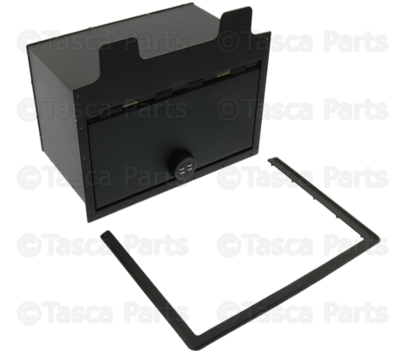 84081567 - Interior: Center Console Lockable Storage Box for Chevrolet: Silverado 1500, Silverado 1500 LTD, Silverado 2500 HD, Silverado 3500 HD, Suburban, Tahoe | GMC: Sierra 1500, Sierra 2500 HD, Sierra 3500 HD Image
