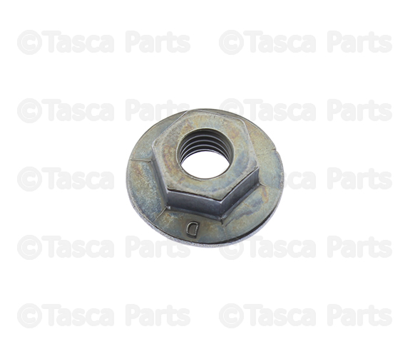 6107173AA - Body Sheet Metal Except Doors: Hex Nut for Dodge: Hornet | Fiat: 500, 500E, 500L, 500X | Jeep: Compass, Renegade | Ram: ProMaster 1500, ProMaster 2500, ProMaster 3500, ProMaster City, ProMaster EV Image