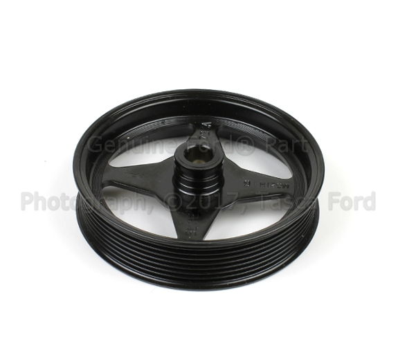 5L3Z3A733A - Steering: Pulley for Ford: E-150, E-150 Club Wagon, E-150 Econoline, E-150 Econoline Club Wagon, E-250, E-250 Econoline, E-350 Club Wagon, E-350 Econoline, E-350 Econoline Club Wagon, E-350 Super Duty, E-450 Econoline Super Duty, E-450 Super Duty, E-550 Econoline Super Duty, Econoline Super Duty, Excursion, Expedition, Explorer, F-150, F-150 Heritage, F-250, F-250 Super Duty, F-350 Super Duty, F-450 Super Duty, F-550 Super Duty | Lincoln: Blackwood, Navigator Image