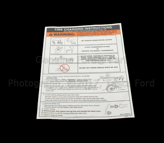 8C3Z17A083A - Body: Label for Ford: F-250 Super Duty, F-350 Super Duty, F-450 Super Duty Image