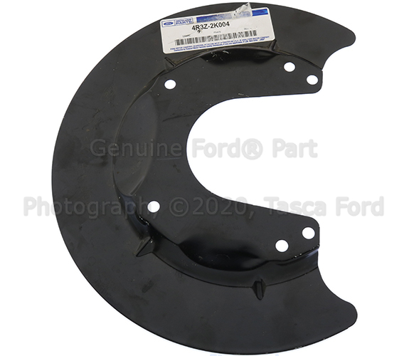 4R3Z2K004AA - Brakes: Splash Shield for Ford: Mustang Image