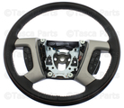 22947787 - Steering: Steering Wheel for Cadillac: Escalade, Escalade ESV, Escalade EXT | Chevrolet: Avalanche, Silverado 1500, Silverado 2500 HD, Silverado 3500 HD, Suburban 1500, Suburban 2500 | GMC: Sierra 1500, Sierra 2500 HD, Sierra 3500 HD, Yukon XL 1500, Yukon XL 2500 Image