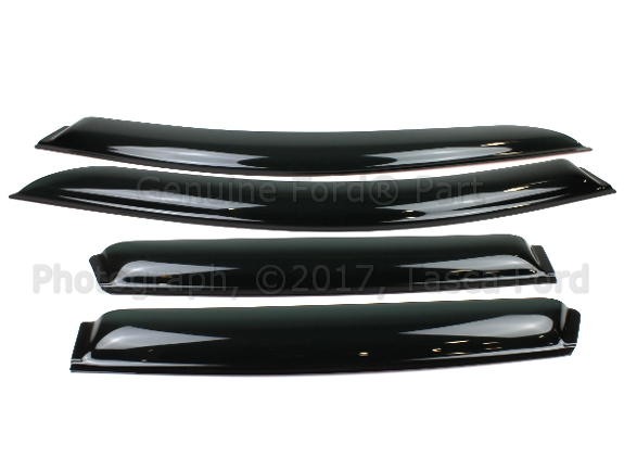 8S4Z18246C - Exterior: Side Window Deflectors - 4Dr Set for Ford: Focus Image