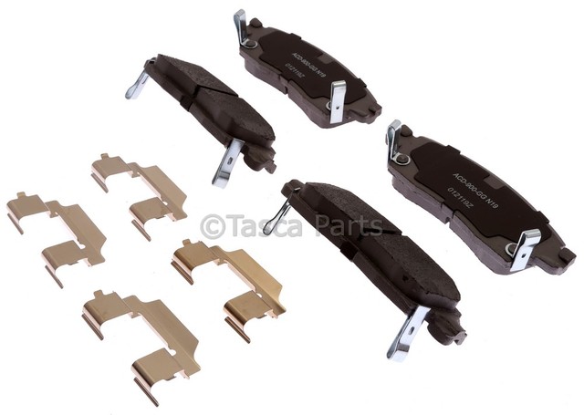 19387644 - : Ceramic Rear Disc Brake Pad Set with Clips for GM Image