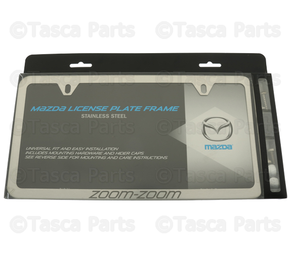 83Z61 - Exterior: License Plate Frame for Mazda: 2, 3, 5, 6, CX-3, CX-5, CX-7, CX-9, MX-5 Miata Image