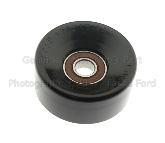 F65Z8678AAA - Cooling System: Idler Pulley for Ford: E-150 Econoline, E-150 Econoline Club Wagon, E-250 Econoline, E-350 Econoline, E-350 Econoline Club Wagon, E-350 Super Duty, E-450 Econoline Super Duty, Econoline Super Duty, Excursion, Expedition, F-150, F-150 Heritage, F-250, F-250 Super Duty, F-350 Super Duty, F-450 Super Duty, F-550 Super Duty, Mustang, Thunderbird | Lincoln: Blackwood, Navigator | Mercury: Cougar Image