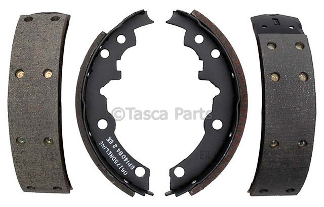 19307610 - Brakes: Drum Brake Shoe for Buick: Skyhawk, Skylark, Somerset, Somerset Regal | Cadillac: Cimarron | Chevrolet: Beretta, Cavalier, Chevette, Citation II, Corsica | Oldsmobile: Achieva, Calais, Cutlass Calais, Firenza | Pontiac: Grand Am, Sunbird, Sunfire Image