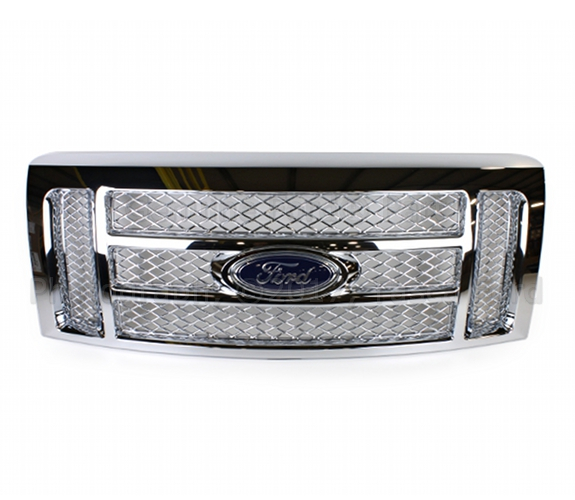 AL3Z8200B - Body: Grille Insert - Lariat Chrome Mesh for Ford: F-150 Image