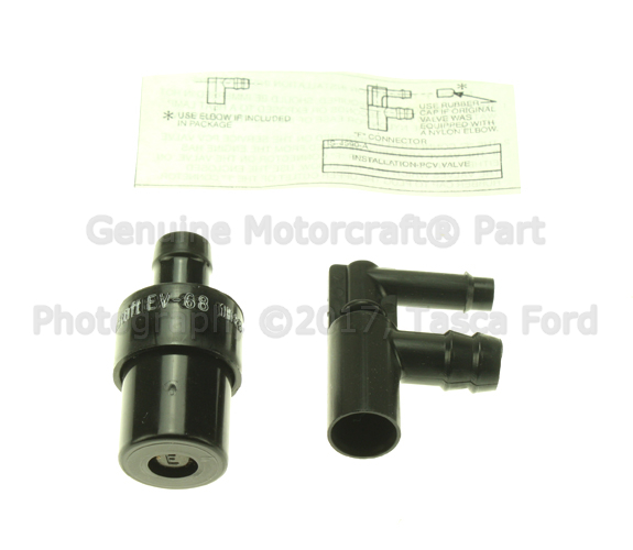 D9OZ6A666A - Emission System: PCV Valve for Ford: Bronco, E-150 Econoline, E-150 Econoline Club Wagon, E-250 Econoline, E-250 Econoline Club Wagon, E-350 Econoline, E-350 Econoline Club Wagon, Econoline Super Duty, F-150, F-250, F-250 HD, F-350, F-Super Duty Image