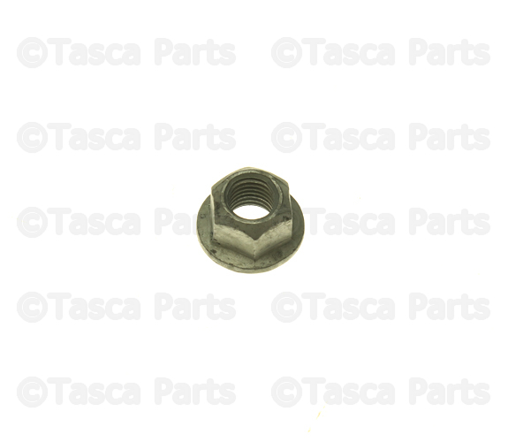 6104718AA - : Hex Flange Lock Nut for Chrysler: 200, Sebring | Dodge: Avenger, Caliber, Dakota, Durango, Nitro, Ram 1500, Sprinter 2500, Sprinter 3500 | Jeep: Cherokee, Commander, Compass, Gladiator, Grand Cherokee, Grand Cherokee L, Grand Cherokee WK, Liberty, Patriot, Wrangler, Wrangler JK | Ram: 1500, 1500 Classic, 2500, 3500, Dakota Image