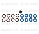19169305 - Fuel System: Injector Seal Kit for Buick: Lucerne, Terraza | Cadillac: Escalade | Chevrolet: Avalanche, Colorado, Express 1500, Express 2500, Express 3500, Express 4500, Impala, LCF 3500, Malibu, Monte Carlo, Silverado 1500, Silverado 2500 HD, Silverado 3500 HD, Suburban 1500, Suburban 2500, Suburban 3500 HD, Tahoe, Trailblazer, Uplander | GMC: Canyon, Envoy, Savana 1500, Savana 2500, Savana 3500, Savana 4500, Sierra 1500, Sierra 2500 HD, Sierra 3500 HD, Yukon, Yukon XL 1500, Yukon XL 2500 | Hummer: H3, H3T | Pontiac: G6, Montana | Saturn: Aura, Relay, Vue Image