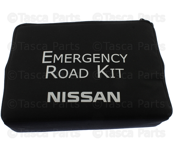 999A3SZ001 - Interior: Emergency Roadside Kit for Nissan: 200SX, 240SX, 300ZX, 370Z, Altima, ARIYA, Armada, Axxess, Cube, Frontier, GT-R, Juke, Kicks, Kicks Play, LEAF, Maxima, Murano, NV1500, NV200, NV2500, NV3500, NX, Pathfinder, Pickup, Pulsar NX, Qashqai, Quest, Rogue, Rogue Sport, Sentra, Stanza, TITAN, TITAN XD, Versa, Xterra, Z Image