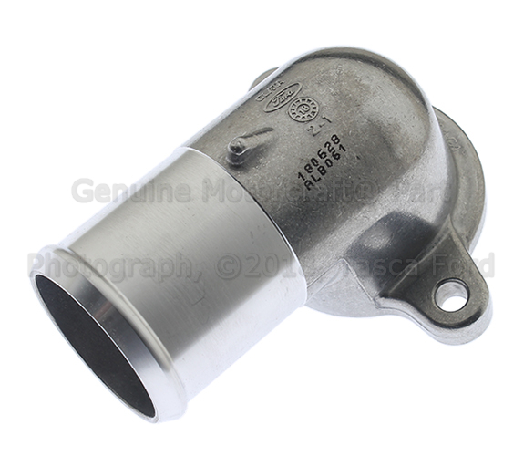 RH214 - Cooling System: Motorcraftâ„¢ Water Outlet for Ford: E-350 Super Duty, Expedition, F-150, F-150 Heritage, F-250 Super Duty, F-350 Super Duty, F-450 Super Duty, F-550 Super Duty | Lincoln: Mark LT, Navigator Image