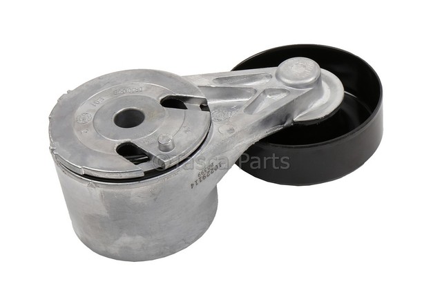 10229114 - Cooling System: Belt Tensioner for Chevrolet: Astro, Blazer, C1500, C2500, C3500, C3500HD, G10, G20, G30, K1500 Pickup, K2500 Pickup, K3500 Pickup, P20, P30, S10, S10 Blazer, Suburban C1500, Suburban C2500, Suburban K1500, Suburban K2500, Suburban R10, Suburban R1500, Suburban R20, Suburban R2500, Suburban V10, Suburban V1500, Suburban V20, Suburban V2500, Tahoe | GMC: C1500 Pickup, C2500 Pickup, C3500 Pickup, C3500HD, G1500, G2500, G3500, Jimmy, Jimmy S15, K1500 Pickup, K2500 Pickup, K3500 Pickup, P2500, P3500, S15, Safari, Sonoma, Suburban C1500, Suburban C2500, Suburban K1500, Suburban K2500, Suburban R1500, Suburban R2500, Syclone, Typhoon, V1500 Suburban, V2500 Suburban, Yukon | Oldsmobile: Bravada Image