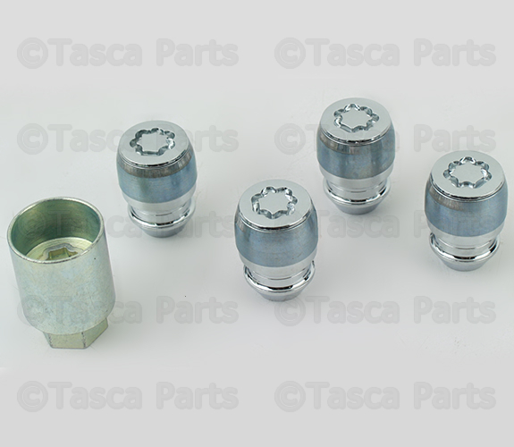 82210508AB - Exterior Accessories: Wheel Locks for Chrysler: 300M, Concorde, Pacifica, PT Cruiser, Sebring, Town &amp; Country, Voyager | Dodge: Caliber, Caravan, Grand Caravan, Intrepid, Journey, Neon, Stratus | Jeep: Compass, Patriot | Ram: C/V Image