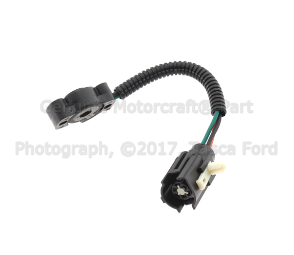 E7TZ9B989D - Electrical: Throttle Position Sensor for Ford: Bronco, E-150 Econoline, E-150 Econoline Club Wagon, E-250 Econoline, E-250 Econoline Club Wagon, E-350 Econoline, E-350 Econoline Club Wagon, F-150, F-250, F-350 Image