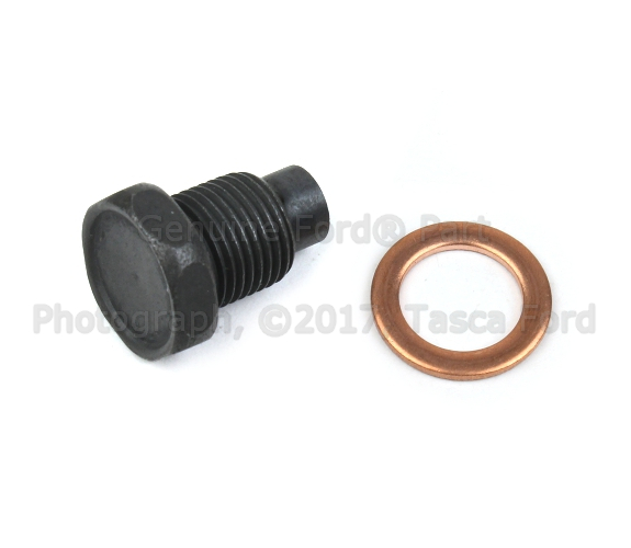 8C3Z6730A - Engine: Engine Oil Drain Plug for Ford: E-350 Club Wagon, E-350 Super Duty, E-450 Super Duty, Excursion, F-250 Super Duty, F-350 Super Duty, F-450 Super Duty, F-550 Super Duty Image