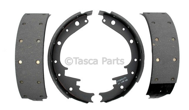 18029663 - Brakes: Drum Brake Shoe for Chevrolet: Blazer, C/K Pickup, C1500, C2500, C3500, G20, K1500 Pickup, K2500 Pickup, K3500 Pickup, K5 Blazer, Suburban C10, Suburban C20, Suburban K10, Suburban K20, Suburban R10, Suburban R1500, Suburban V10, Suburban V1500, Tahoe, V10 | GMC: C1500 Pickup, C2500 Pickup, C3500 Pickup, G2500, Jimmy, K1500 Pickup, K2500 Pickup, K3500 Pickup, Suburban C1500, Suburban C2500, Suburban K1500, Suburban K2500, Suburban R1500, V1500, V1500 Suburban Image