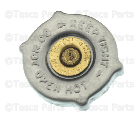 5278697AA - Engine 2.4L Four Cylinder: Radiator Cap for Chrysler: 200, PT Cruiser, Town &amp; Country | Dodge: Avenger, Grand Caravan, Journey, Ram 1500, Ram 2500, Ram 3500 | Ram: C/V Image