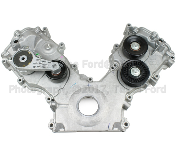 7R3Z6019A - Engine: Front Cover for Ford: Crown Victoria, Explorer, Explorer Sport Trac, F-150, Mustang | Lincoln: Town Car | Mercury: Grand Marquis, Mountaineer Image