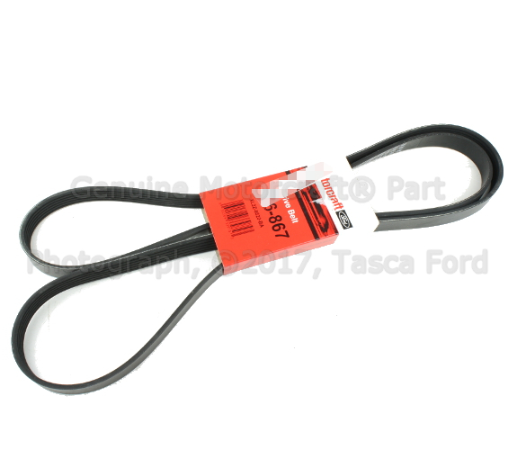 XL2Z8620BA - Cooling System: Serpentine Belt for Ford: Explorer, Explorer Sport, Explorer Sport Trac | Mercury: Mountaineer Image