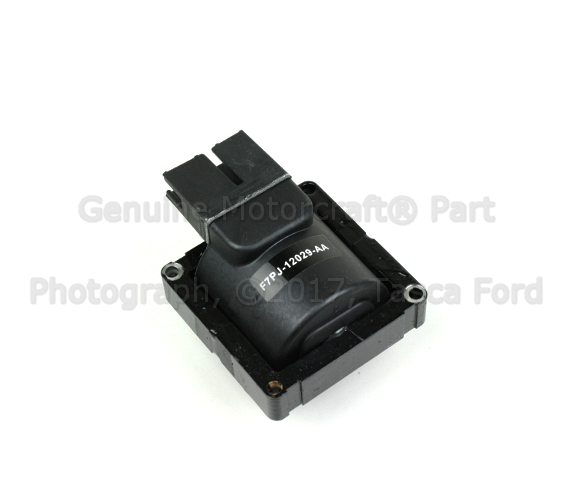 F7PZ12029AA - Electrical: Ignition Coil for Ford: Aerostar, Bronco, Bronco II, Country Squire, E-150 Econoline, E-150 Econoline Club Wagon, E-250 Econoline, E-250 Econoline Club Wagon, E-350 Econoline, E-350 Econoline Club Wagon, Econoline Super Duty, Escort, EXP, F-150, F-250, F-250 HD, F-350, F-Super Duty, LTD, LTD Crown Victoria, Mustang, Probe, Ranger, Taurus, Tempo, Thunderbird | Lincoln: Continental, Mark VII, Town Car | Mercury: Capri, Colony Park, Cougar, Grand Marquis, Lynx, Marquis, Sable, Topaz Image